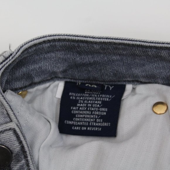 Fidelity Women's Jeans Gray Luna Grommet Shred Hem - Picture 12 of 12